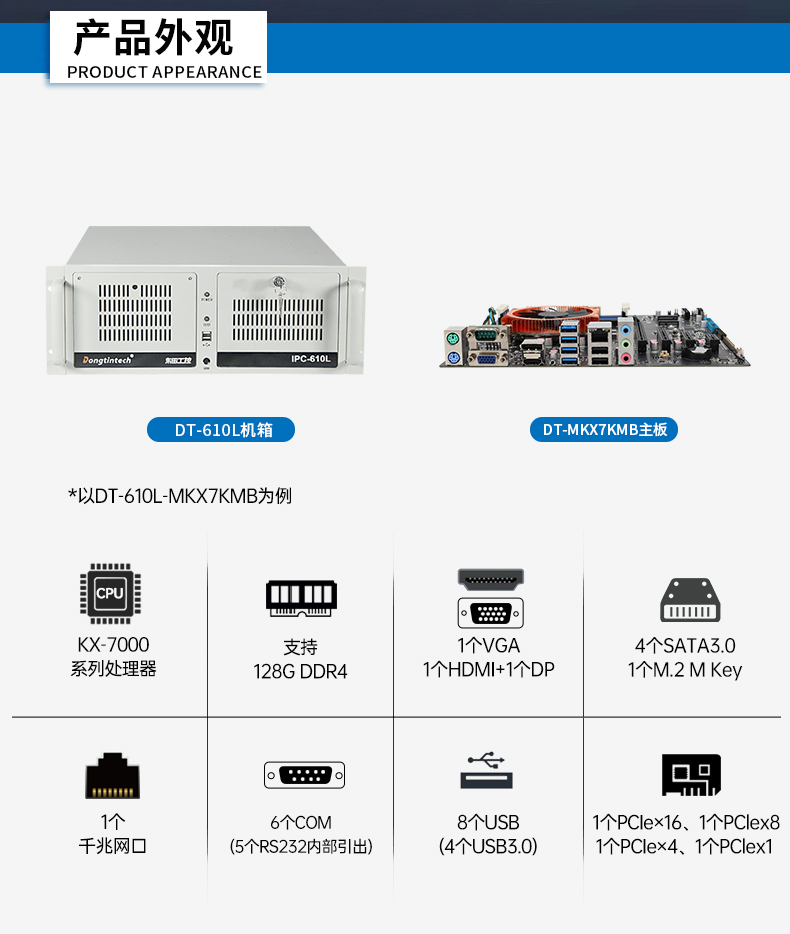 東田4U國產(chǎn)化工控機(jī),兆芯KX-7000系列CPU,原生支持麒麟/UOS系統(tǒng),DT-610L-MKX7KMB.jpg 東田4U國產(chǎn)化工控機(jī),兆芯KX-7000系列CPU,原生支持麒麟/UOS系統(tǒng),DT-610L-MKX7KMB.jpg